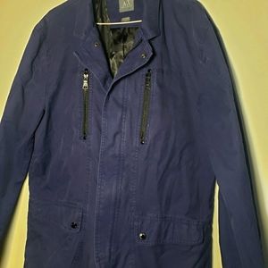 Armani exchange womens utility jacket blue, size Large